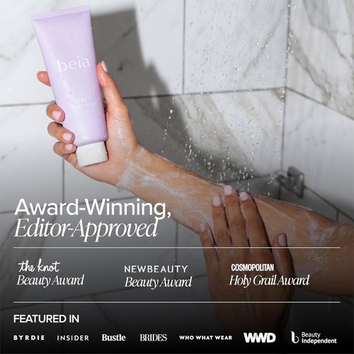Beia Body Scrub - Gentle Exfoliating Scrub with Glycolic Acid & Rice Extract - Hydrates & Soothes Sensitive Skin | 7.6 Oz