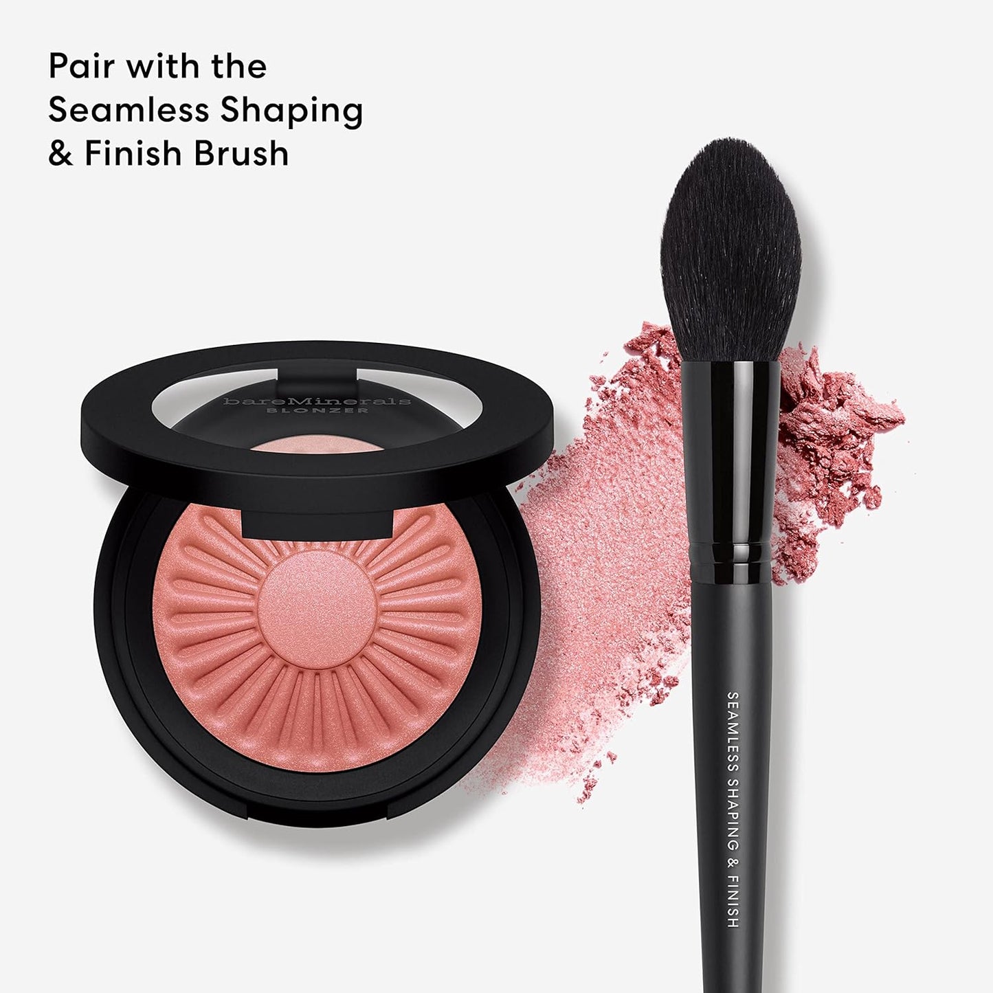 bareMinerals Gen Nude Blonzer - Talc-Free Blush & Bronzer Hybrid Compact | Buildable Luminous Finish, Rosy-Bronze Shades