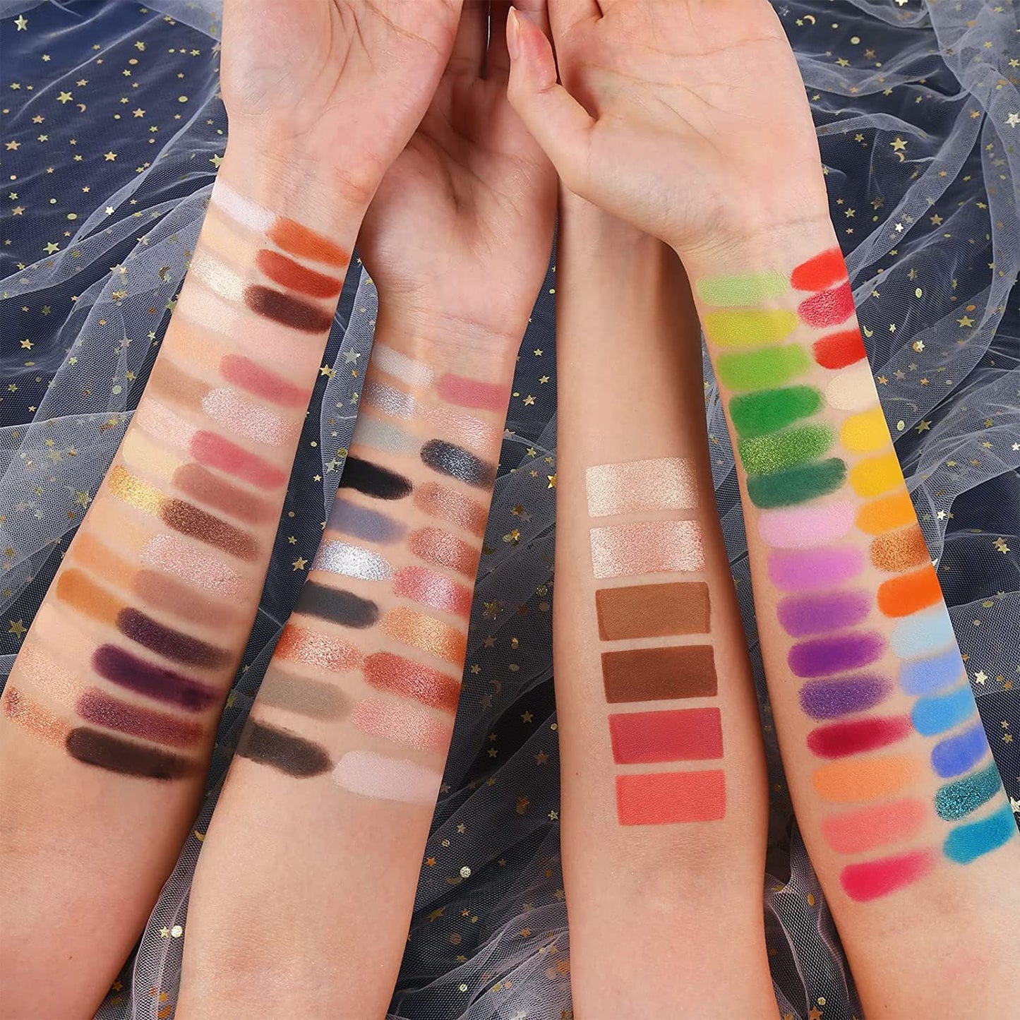 UCANBE 86 Colors Nude Eyeshadow Palette - Long Lasting, Highly Pigmented with 15 Makeup Brushes Set