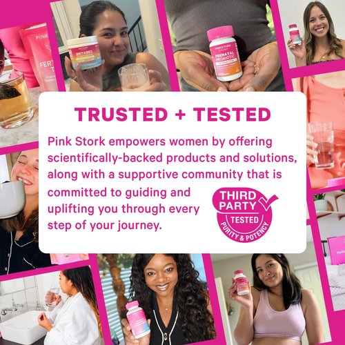 Pink Stork Total Glow Gummies for Women – Hair, Skin & Nails Vitamin with Biotin, Vitamin A, B6, B12, Folate, Zinc & More – Support for Radiant Skin, Strong Nails, and Healthy Hair – 60 Berry Gummies