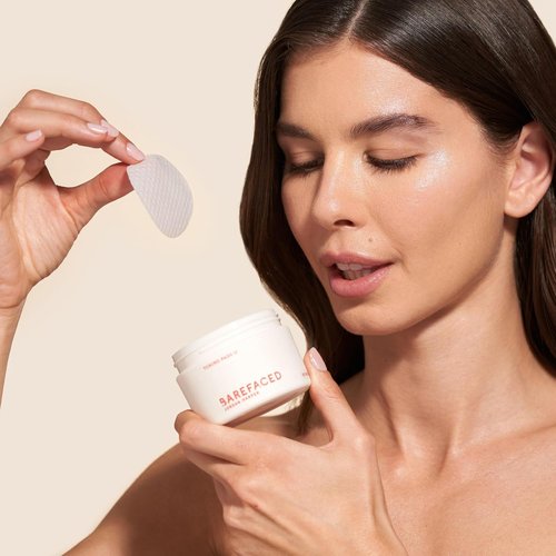Barefaced Toning Pads II - Exfoliating Face Pads with 5% Glycolic & Salicylic Acid | 60 Count for Brightening & Cleansing Skin