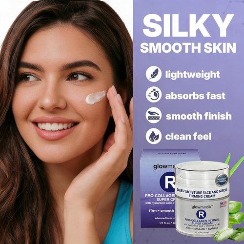 Regine Switzerland Anti-Aging Face Cream - Retinol & Hyaluronic Acid | Pro-Collagen Night Moisturizer for Fine Lines & Wrinkles - 1.7 fl oz