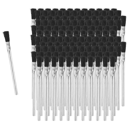 Peachtree Woodworking Supply Fulton Acid Glue Applicator Brushes Made with Horse Hair Bristles | Tin Metal Tubular Ferrule Handle | Ideal for Home, School, and Workshop (144)