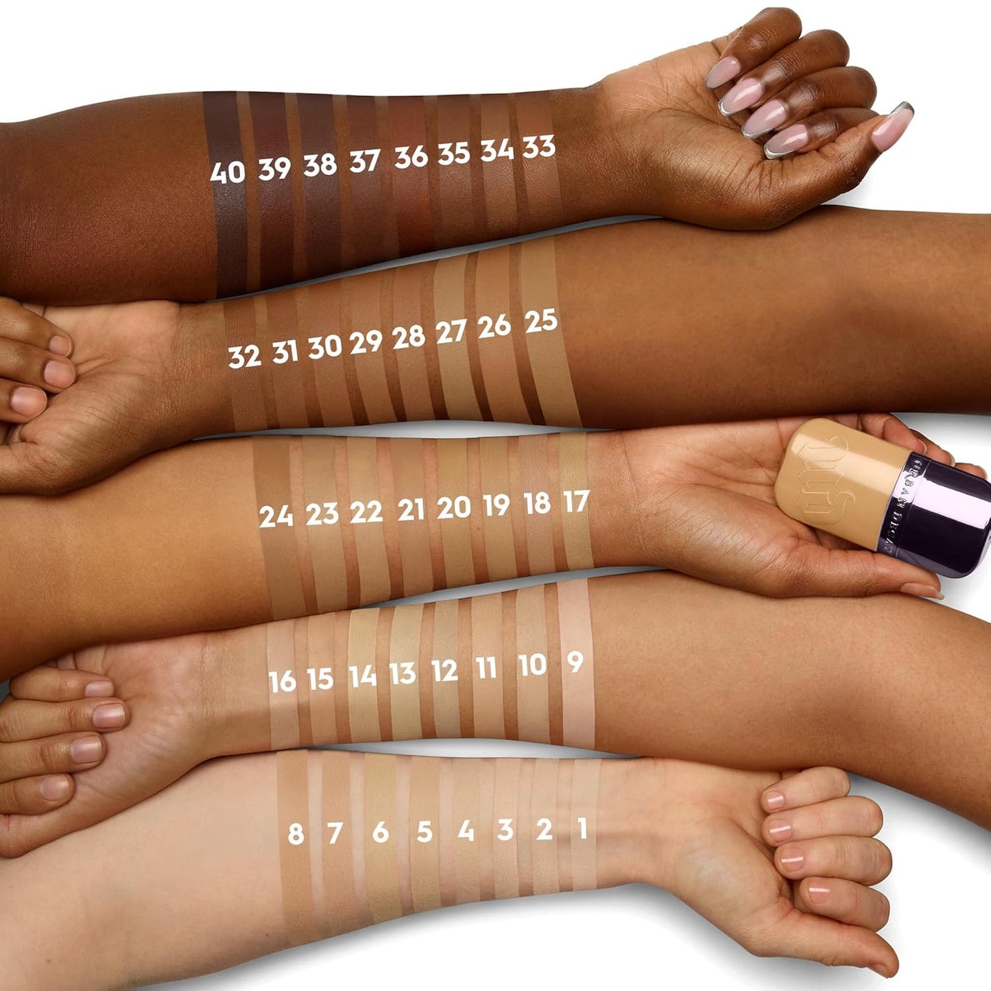 Urban Decay Face Bond Waterproof Foundation - Medium Coverage, Natural Matte Finish, 1 fl oz