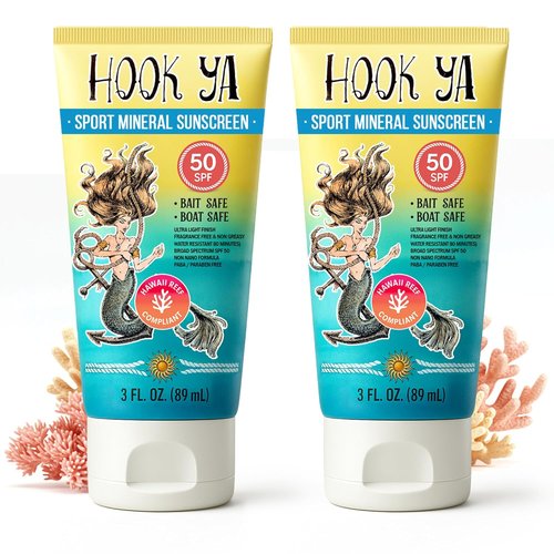 Hawaii Reef Compliant Non-Nano Mineral Sunscreen - 3oz Travel Size | UVA/UVB Protection, Fragrance-Free