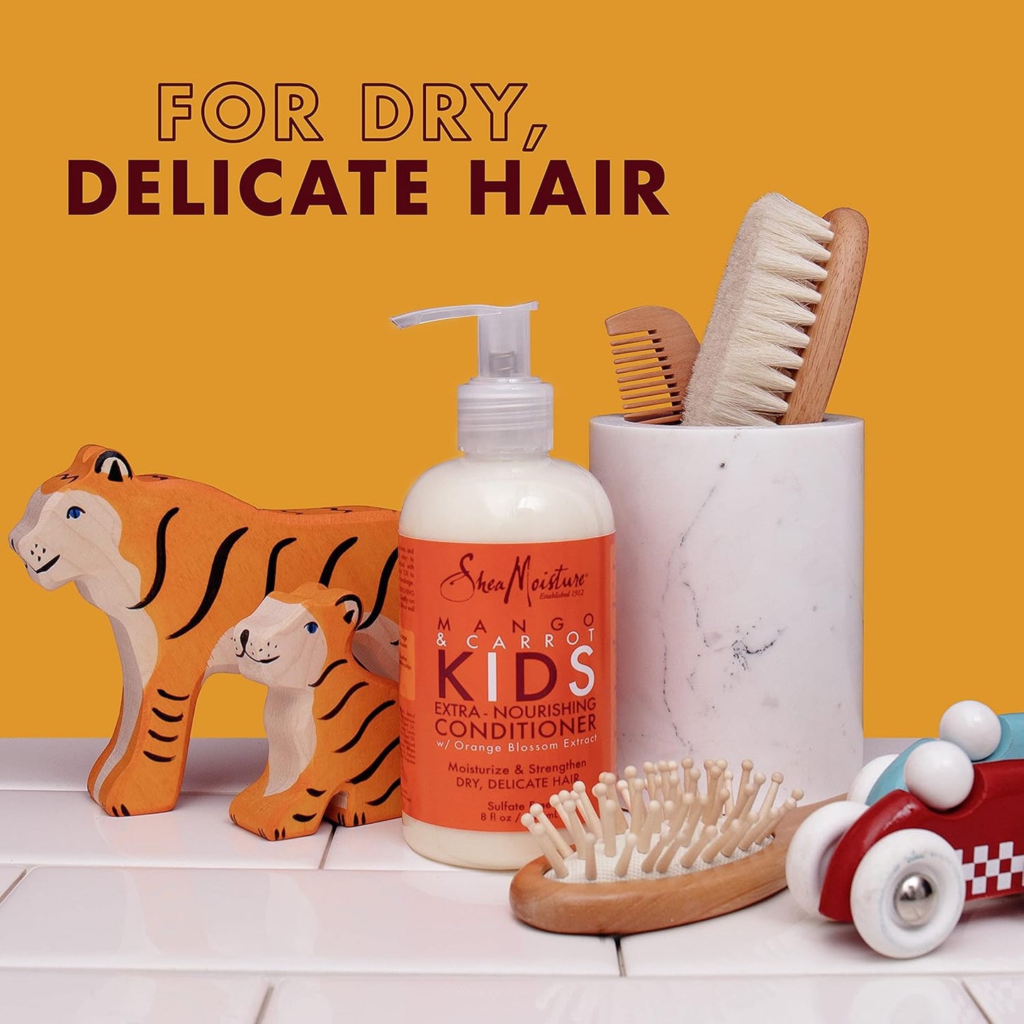 SheaMoisture Kids Conditioner - Mango & Carrot, Sulfate-Free Formula | 7.7 oz for Healthy Hair