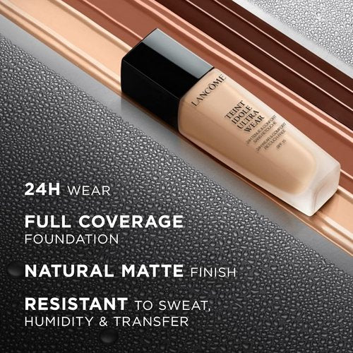 Lancôme Teint Idole Ultra Wear Foundation - Full Coverage, Lightweight & Oil-Free - 24H Natural Matte Finish - 220 Buff Cool