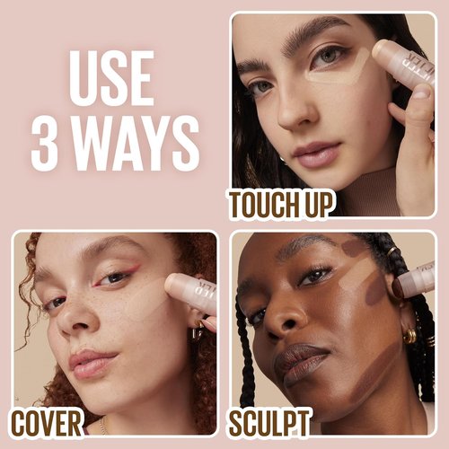 Maybelline Lifter Stix Multi-Use Face Stick - All-In-One Creamy Makeup with Cranberry Seed Oil, 05, 1 Count