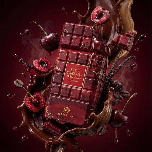 Mahajan Sweet Surrender Molten Cherry Eau de Parfum - Juicy Cherry Vanilla & Warm Coffee Luxury Fragrance (3.4 oz)