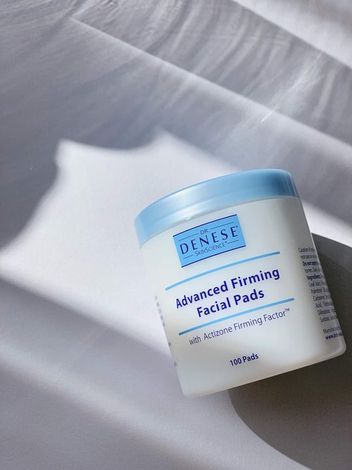 Dr. Denese SkinScience Advanced Firming Facial Pads - Exfoliating Glycolic Acid & Peptides for Radiant Skin | 100 Count