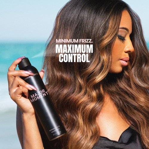 Beachwaver Co. Major Moment Strong Hold Hairspray - Extra-Strength Vegan Formula (8.3 Oz) | Long-Lasting, Brushable Finish & Frizz Control