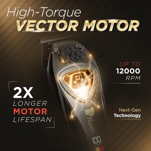 Fagaci Professional Zero Gapped Trimmer - Cordless Beard Trimmer with High Torque Motor | DLC Blades