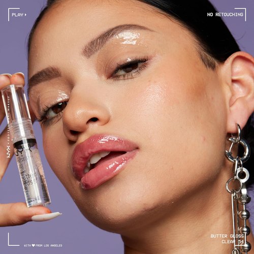 NYX PROFESSIONAL MAKEUP Butter Gloss - Non-Sticky Clear Lip Gloss in Sugar Glass