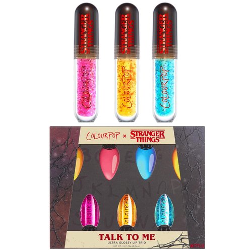 ColourPop | Stranger Things Talk to Me Ultra Glossy Lip Trio - Vibrant Shades for All-Day Shine