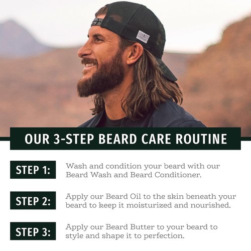 Live Bearded Beard Wash - All-Natural Water-Based Cleanser for Gentle Deep Clean - 8 fl oz | American Cedar, Vetiver, Bergamot Scent