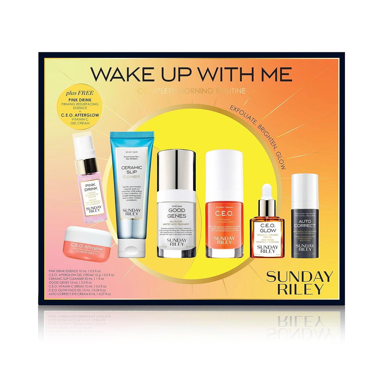 Sunday Riley Brightening Morning Skincare Set - Complete Routine for Radiant Skin