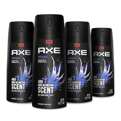 Axe Body Spray Deodorant - Long Lasting Odor Protection | Phoenix Scent, 4oz (4 Count)