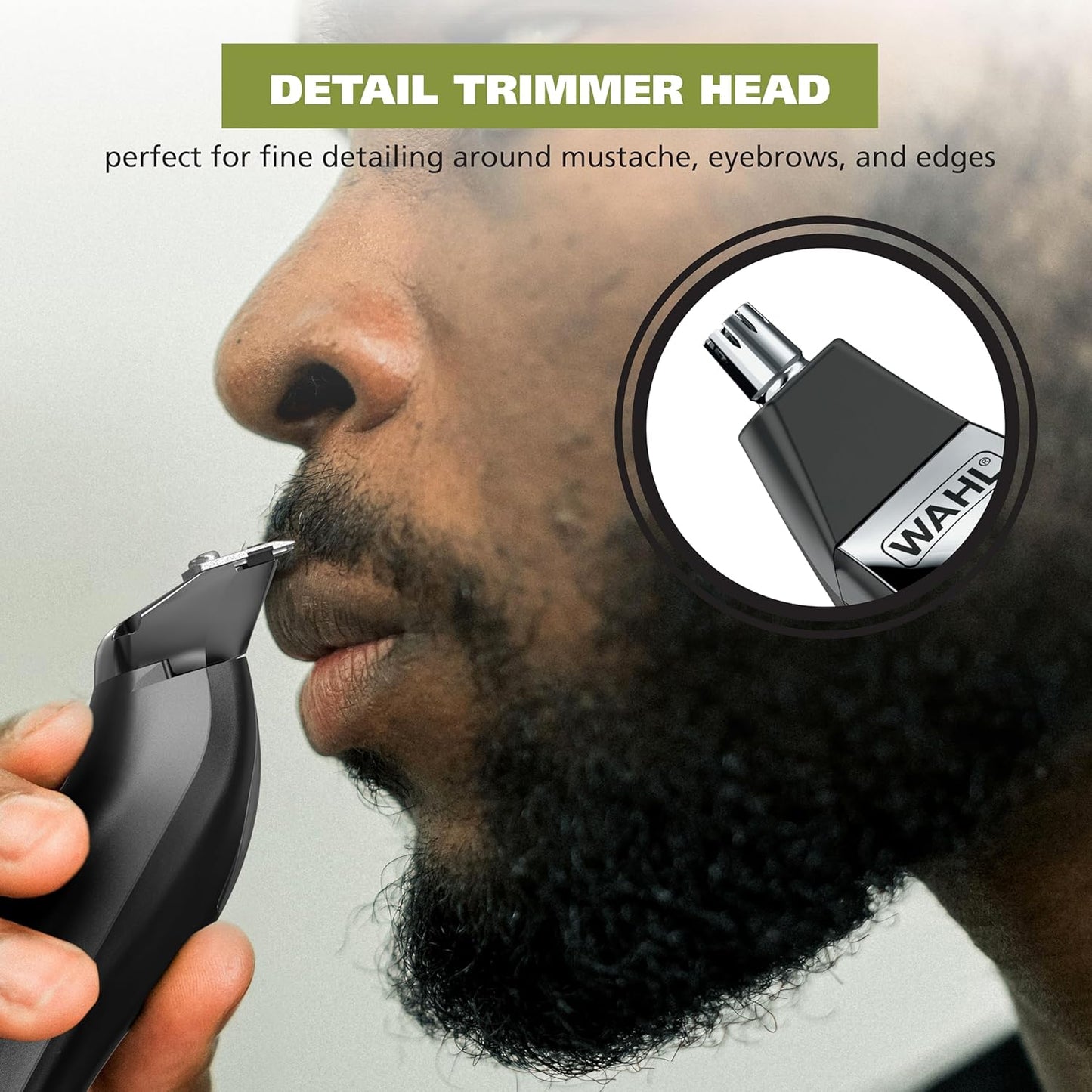 Wahl Color Pro Rechargeable Cordless Beard Trimmer - All-in-One with Detail Eyebrow & Nose Hair Trimmer
