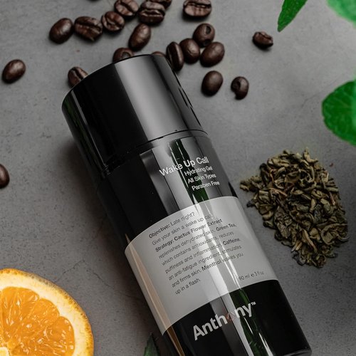 Anthony Wake Up Call Face Moisturizer - Anti-Puffiness & Refreshing Caffeine Formula, 3 Fl Oz