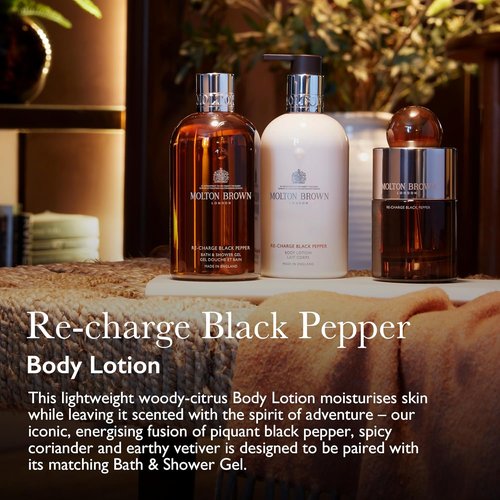 Molton Brown Re-Charge Black Pepper Body Lotion - Nourishing Hydration | 10 Fl. Oz.