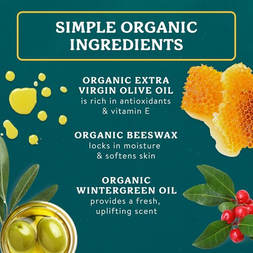 Badger Healing Balm - Organic Hand Cream for Dry, Cracked Skin | Long-Lasting Moisturizer, 2 oz Tin