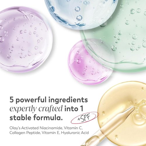 Olay Super Cream - Fragrance-Free Lightweight Face Moisturizer with SPF 30 | 5-in-1 Hydration & Brightening, 1.7 oz