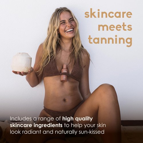 BRUNAE BODY® Dark Tanning Oil [FOR DARKER & FASTER TAN] - Accelerating Formula for Tanning Beds & Outdoor Sun - Tan Enhancer - 14+ Natural Oils with Buriti & Jojoba - 100% Vegan & Australian Made