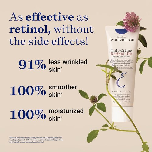 Embryolisse Lait-Crème - Retinol Alternative Anti-Aging Face Moisturizer & Primer | 2.54 Fl Oz for All Skin Types