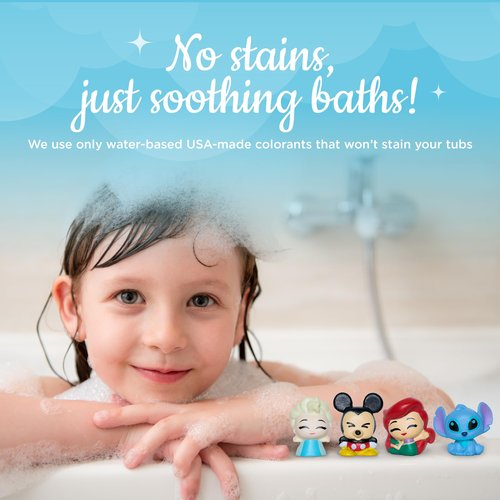 Princess Bath Bombs for Girls with Surprise Toys Inside (6 Pack) – Large Fizzy Bubble Bath Bomb for Kids - Princess, Mermaid, Fairytale Bath Toys – Fruity Scent, Skin-Safe, Made in USA by Two Sisters