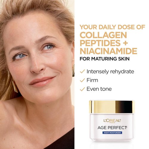 L'Oreal Paris Age Perfect Collagen Expert Night Moisturizer - Anti-Aging & Anti-Wrinkle 2.5 oz