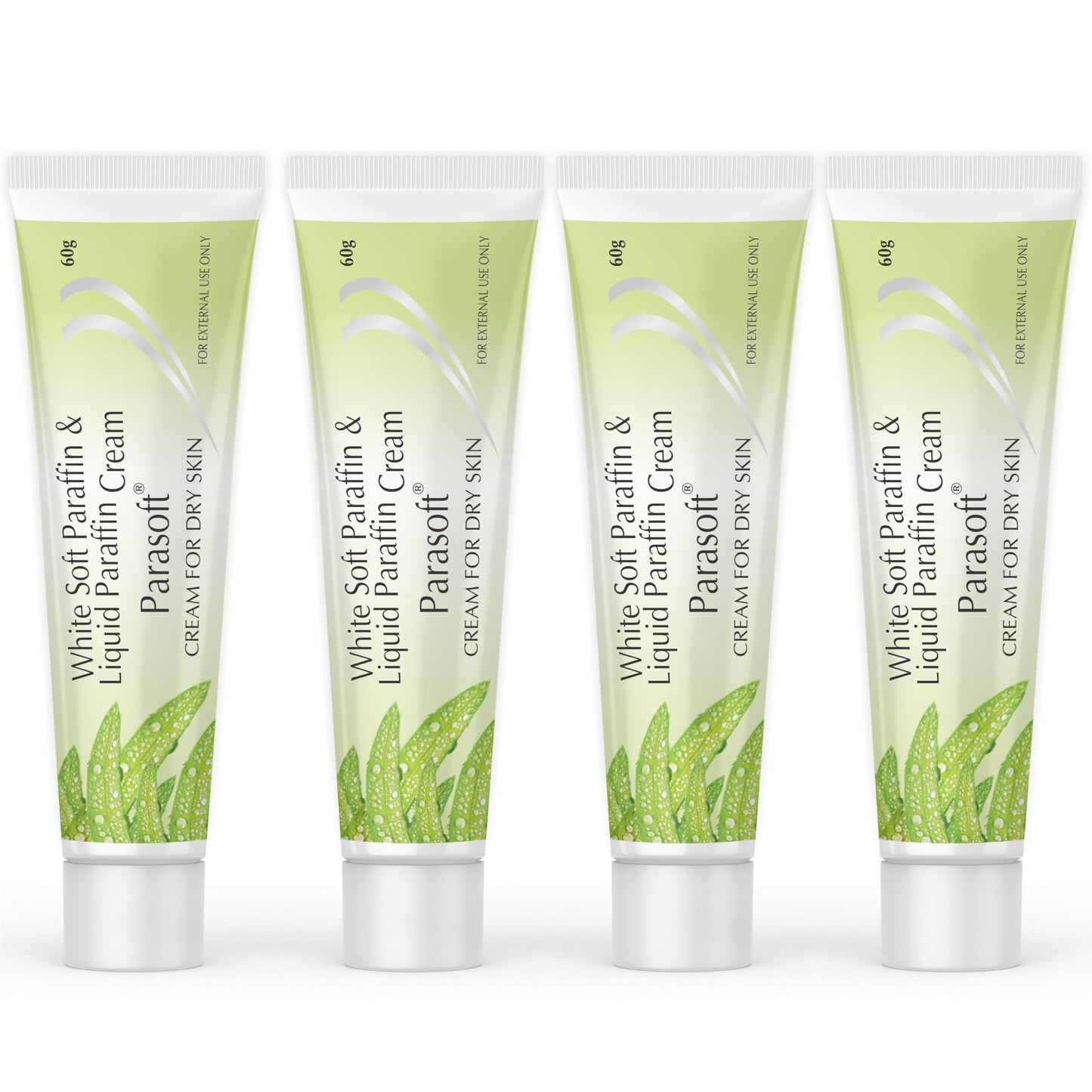 Parasoft Cream for Dry & Dehydrated Skin Intense Moisturizer, Nourishing Cold Cream & Winter Cream Goodness of Aloe vera for both Men & Women - 60GM (Pack of 4)