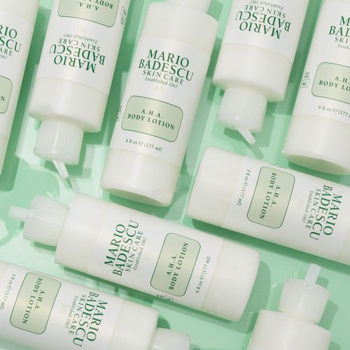 Mario Badescu AHA Body Lotion - Gentle Exfoliating Moisturizer with Glycolic Acid | 6 Fl Oz for Youthful Skin