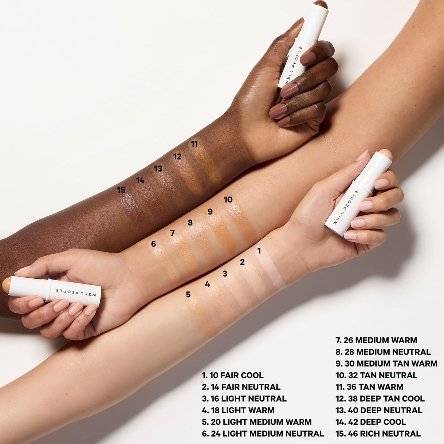 Well People Supernatural Complexion Stick Foundation - Buildable Light-to-Medium Coverage, Soft Matte Finish, Vegan, 18 Light Warm