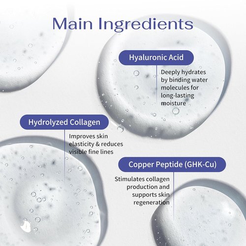 GHK-Cu | Copper Peptide Hydrogel Face Mask - Anti-Aging Collagen Booster for Skin Repair & Firming