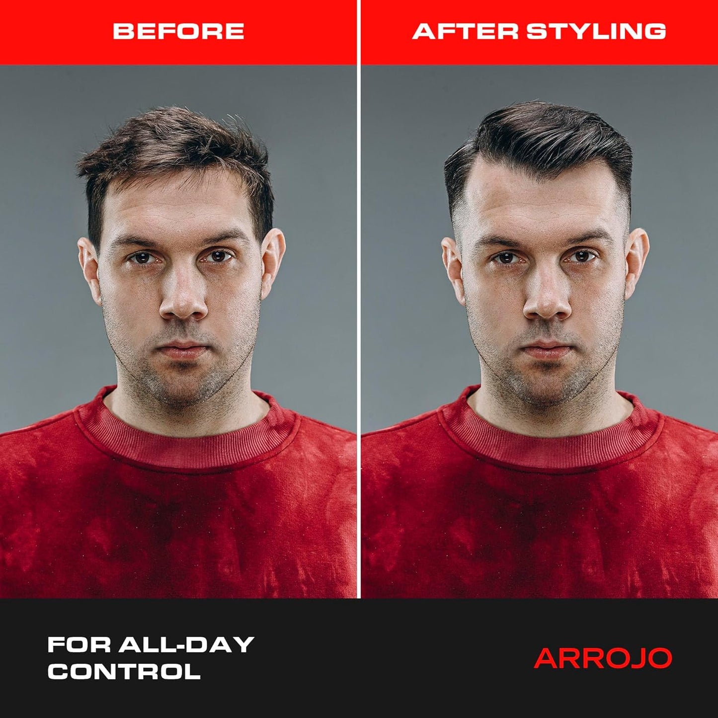 ARROJO Hair Gel - Strong Hold Styling Gel for All Hair Types | 1 Fl Oz