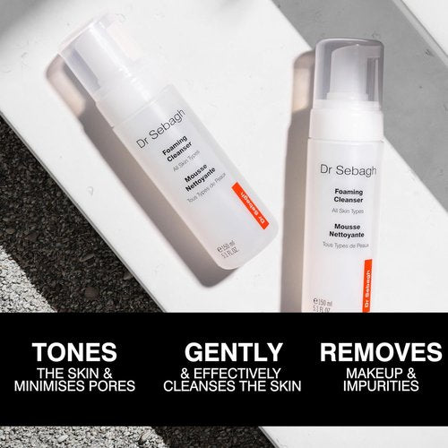 Dr Sebagh 2-in-1 Toner & Cleanser - Gentle Foam Face Wash for Oily Skin | Deep Pore Cleanser (5.1 fl oz)