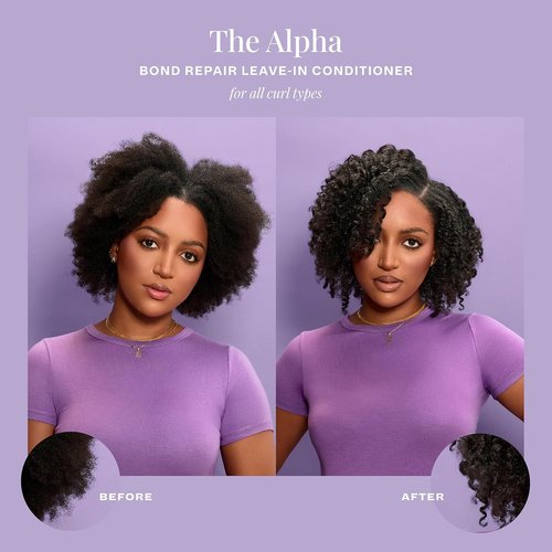 Alpha Recoil & Curl Leave-In Conditioner - 6 oz Cream for Coily, Curly & Wavy Hair | Repairs & Moisturizes with Vitamins