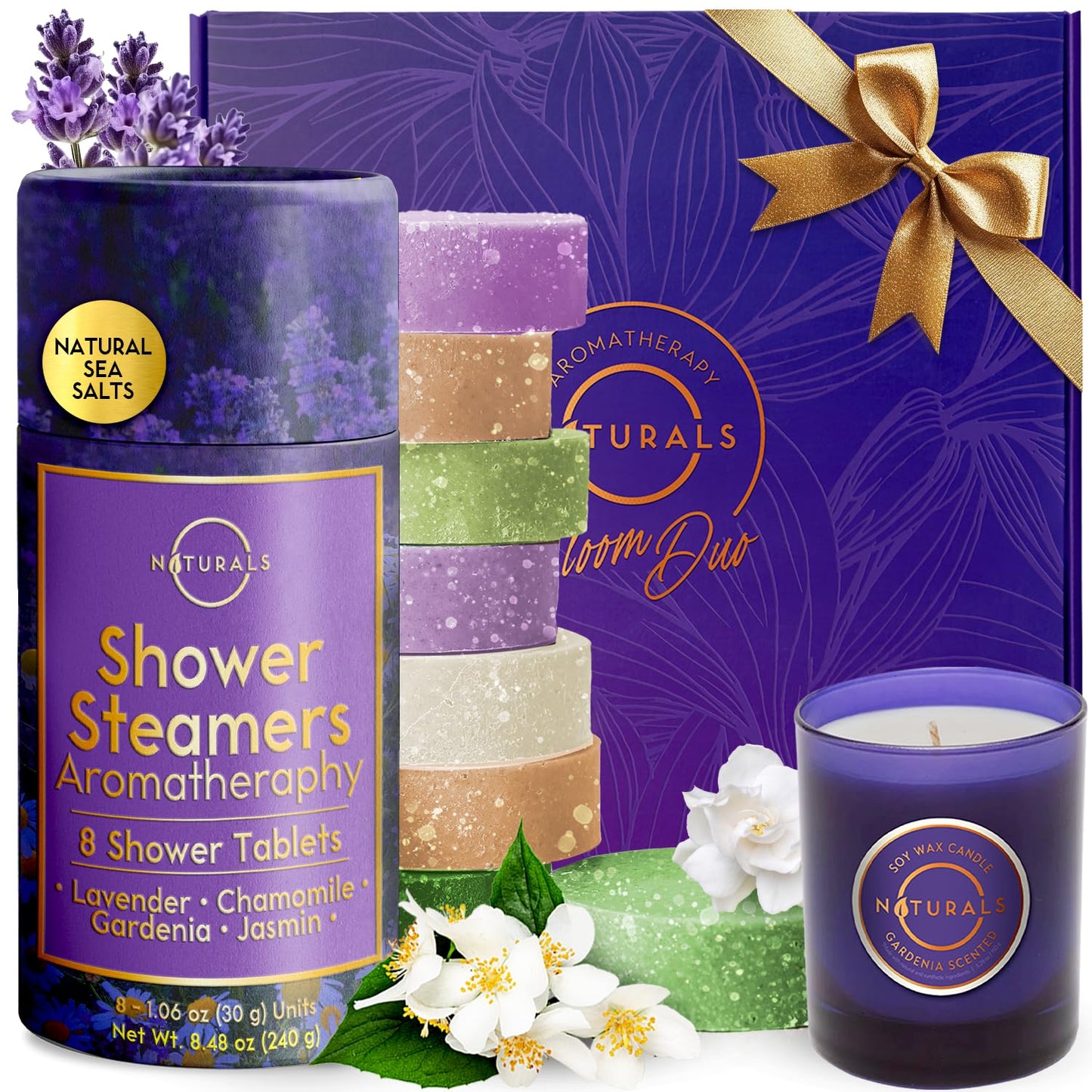 Shower Steamers Aromatherapy - Birthday Gift for Women - Shower Bombs Aromatherapy, Spa Day Essentials, Relaxation Spa Gifts - Self Care Unique Gifts for Women and Men