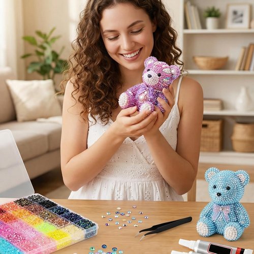 Bedazzler Kit with Rhinestones, 2026 New Resin Jelly Rhinestones for Bedazzling, Multicolor 3mm Flatback Gems for Nail Diamond Art Crafting Book Makeup (24000)