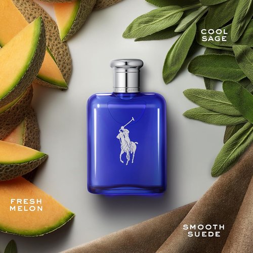 Ralph Lauren Fragrances - Polo Blue Eau de Toilette - Men's Cologne - Aquatic Freshness with Citrus & Sage