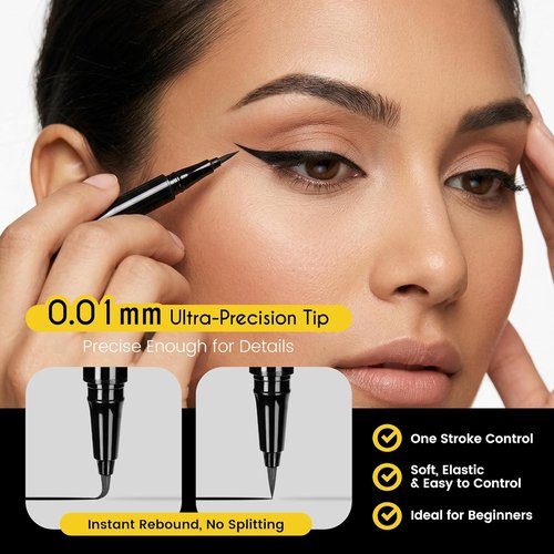 Regine Switzerland Liquid Eyeliner - Waterproof Vegan Formula in Classic Black