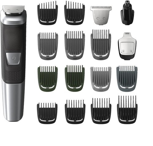 Philips Norelco Multigroom Series 5000 | 18-Piece Grooming Kit for Men - Beard, Hair & Body Trimmer