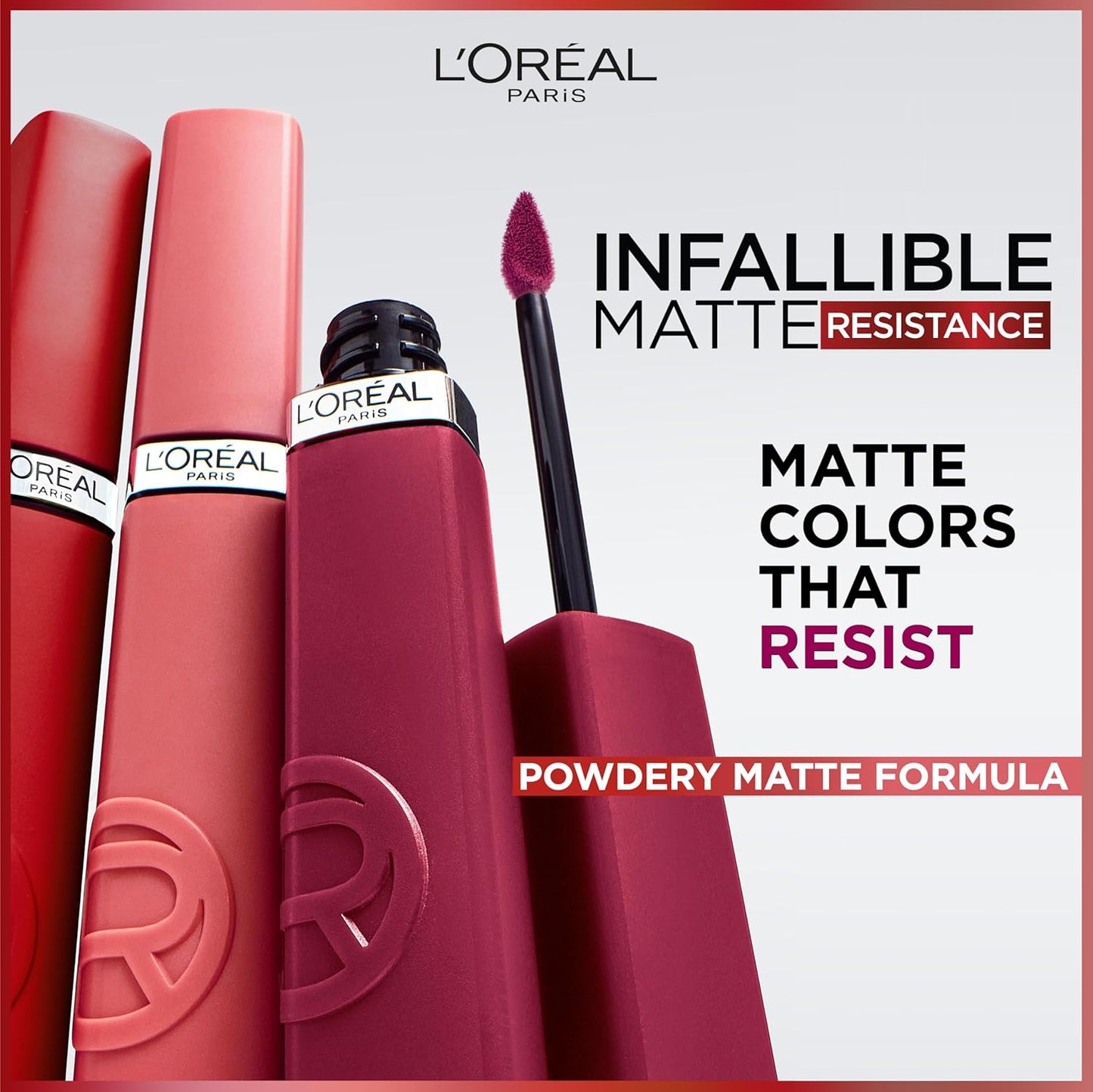 L'Oreal Paris Infallible Matte Liquid Lipstick - 16 Hour Wear, Wine Not 500, 0.16 Fl Oz