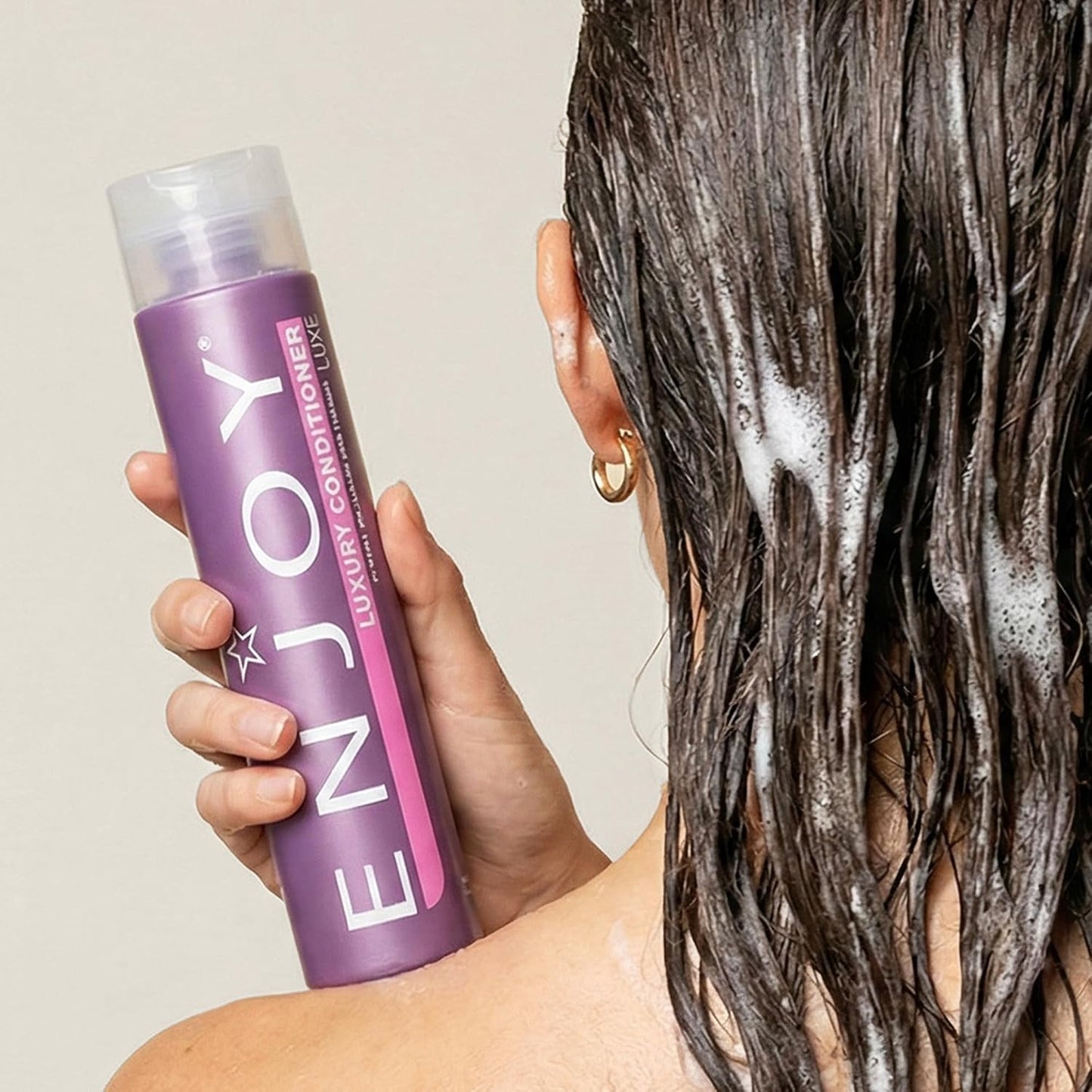 Enjoy Luxury Conditioner - Sulfate-Free Frizz Control for Thick, Coarse, or Curly Hair | 33.8 Fl Oz