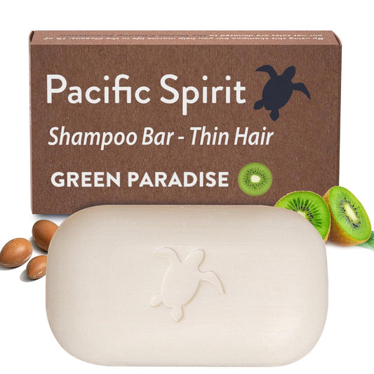 Skiennix Shampoo Bar for Thin Hair - Gentle Foam with Argan Oil & Kiwi | Natural, Vegan, 3.53 Oz