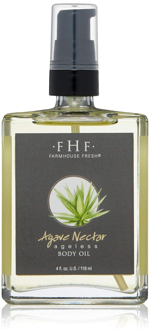 FarmHouse Fresh Agave Nectar Body Oil - Ageless Hydration, 4 Fl Oz | Nourishing Formula