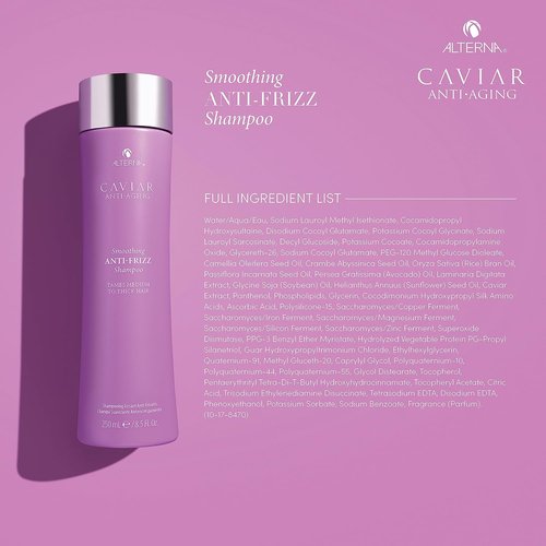 CAVIAR Anti-Aging Smoothing Shampoo - Tame Frizz & Smooth Medium to Thick Hair | Sulfate Free