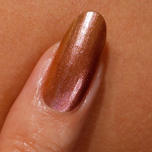 LONDONTOWN Shimmer Nail Highlighter - Iridescent Copper Rose Gold Nail Polish Treatment | Vegan & Cruelty-Free - 0.40 fl oz