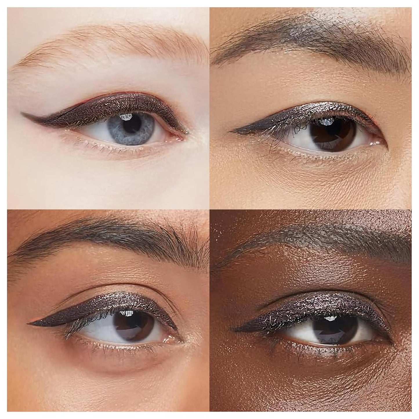 Skiennix Liquid Eyeliner - Hypoallergenic, Long-Lasting Waterproof Formula | Smooth Application, Brown 2mL