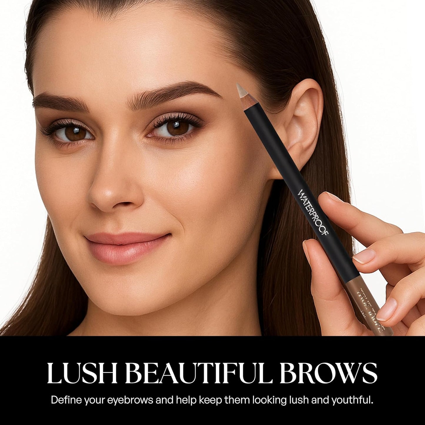 Sorme Waterproof Eyebrow Pencil - Smudgeproof Soft Blonde Shade | Dual-Ended Brow Pencil & Brush | 0.04 oz
